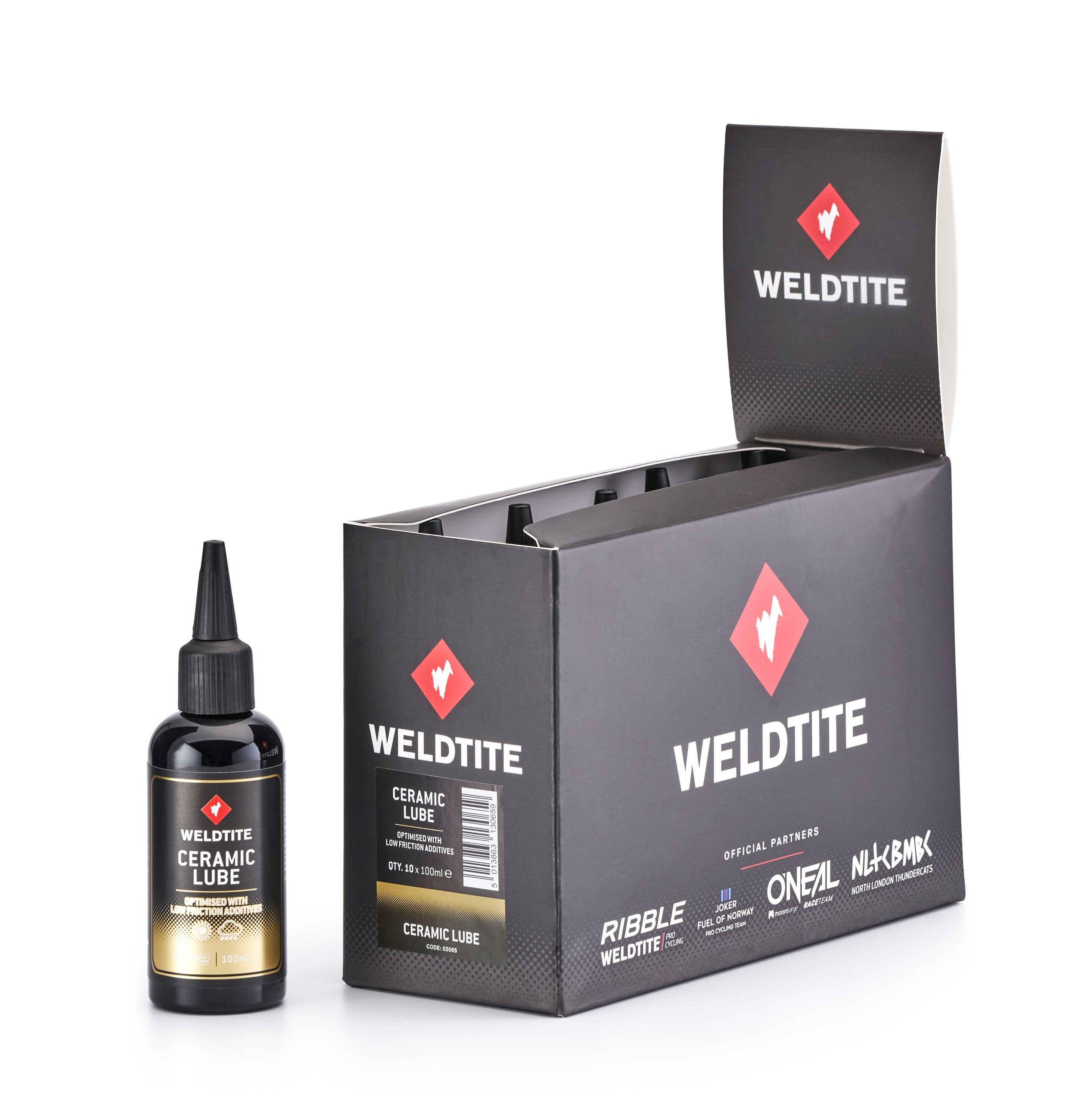 PACK 10 UNIDADES LUBRICANTE DE CADENA WELDTITE CERAMICO 100 ML