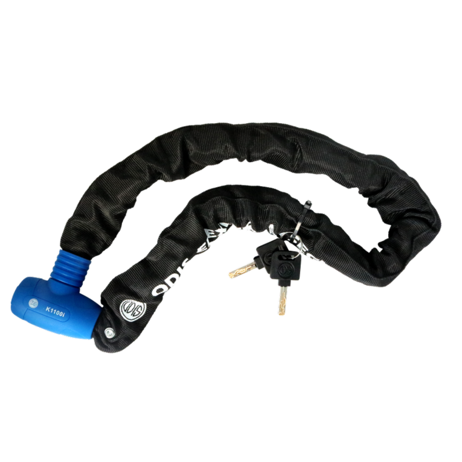 Candado cadena integrada Odis K1100i 9,5mm x 1 m Azul/Negro Cartón