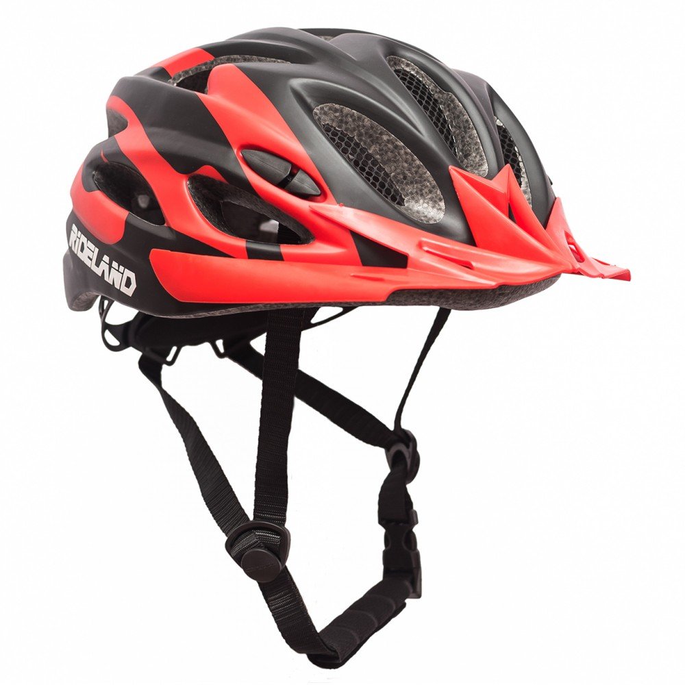 Casco de Bicicleta RIDELAND Fungo MTB Black Red