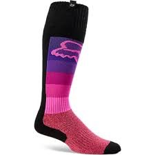 CALCETIN FOX MOTO WMN MX SOCK [BLK/PNK] 2018