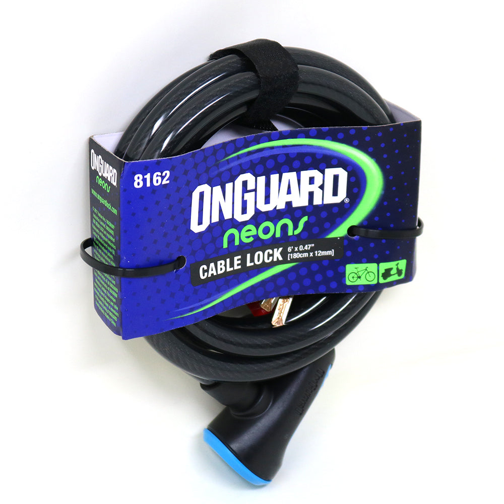 Candado On Guard C/Llave 180 x 12mm Azul
